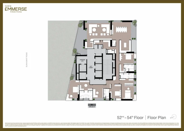 Noble Emmerse Phrom Phong Master Site Plan Layout