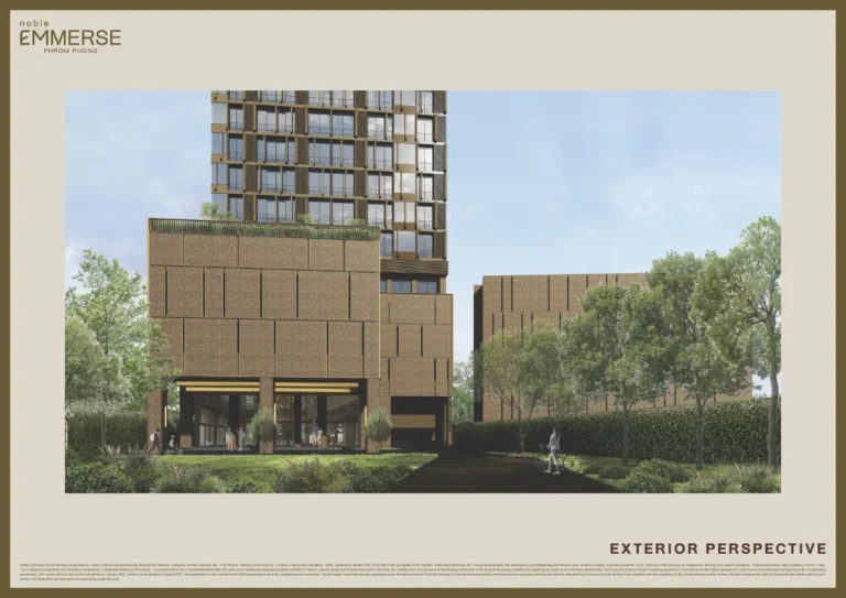 Noble Emmerse Phrom Phong Exterior Ground Podium Perspective Render