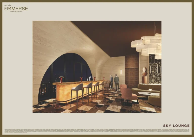 Noble Emmerse Phrom Phong 51st Floor Sky Lounge Bar Render