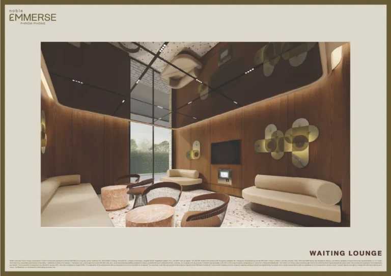 Noble Emmerse Phrom Phong Ground Floor Waiting Lounge Render
