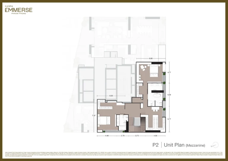 Noble Emmerse Phrom Phong Penthouse Unit Plan